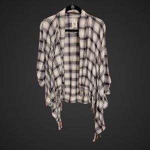 Billabong flannel open cardigan